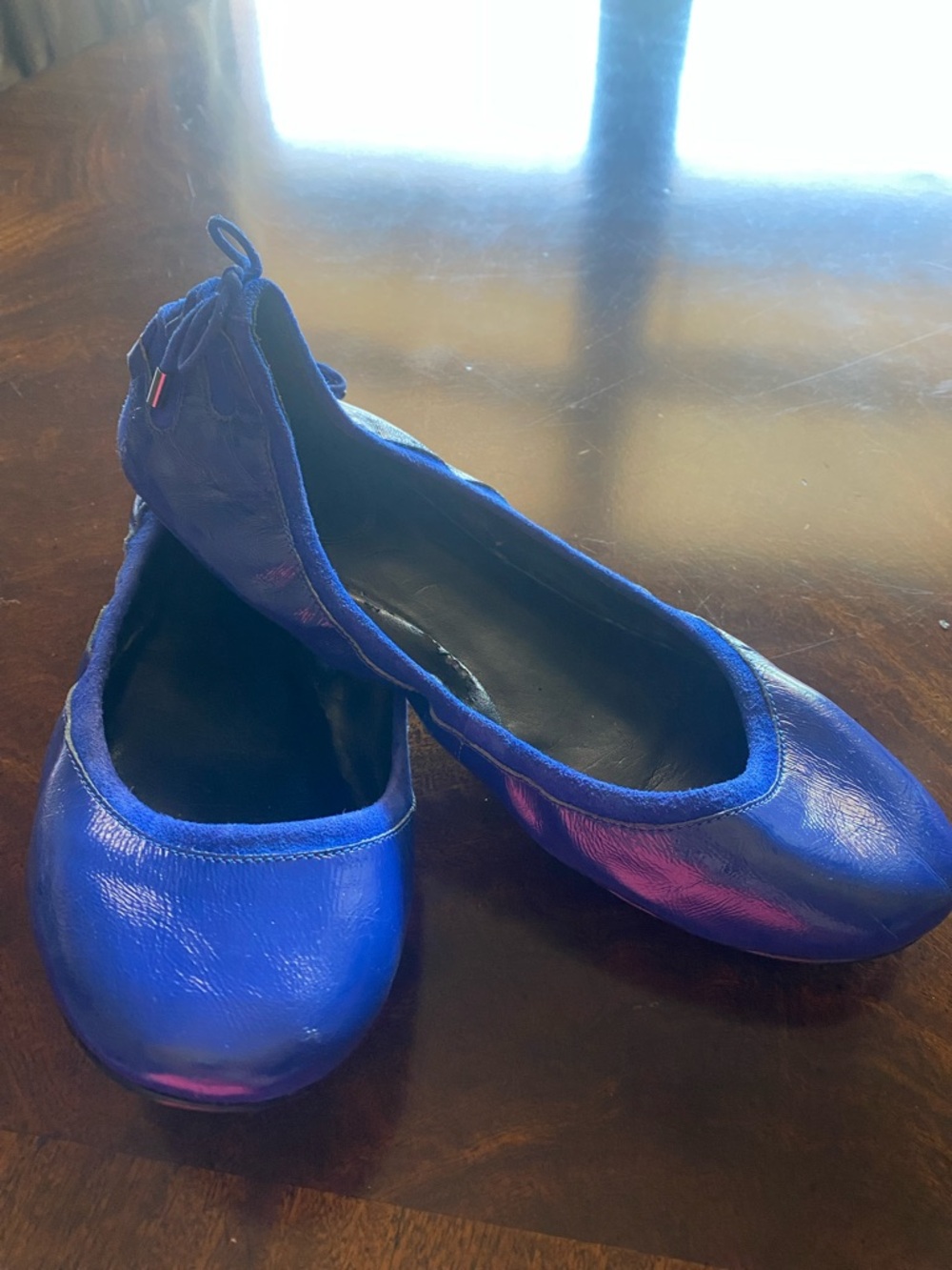 Cole Haan Blue Leather Ballet Flats